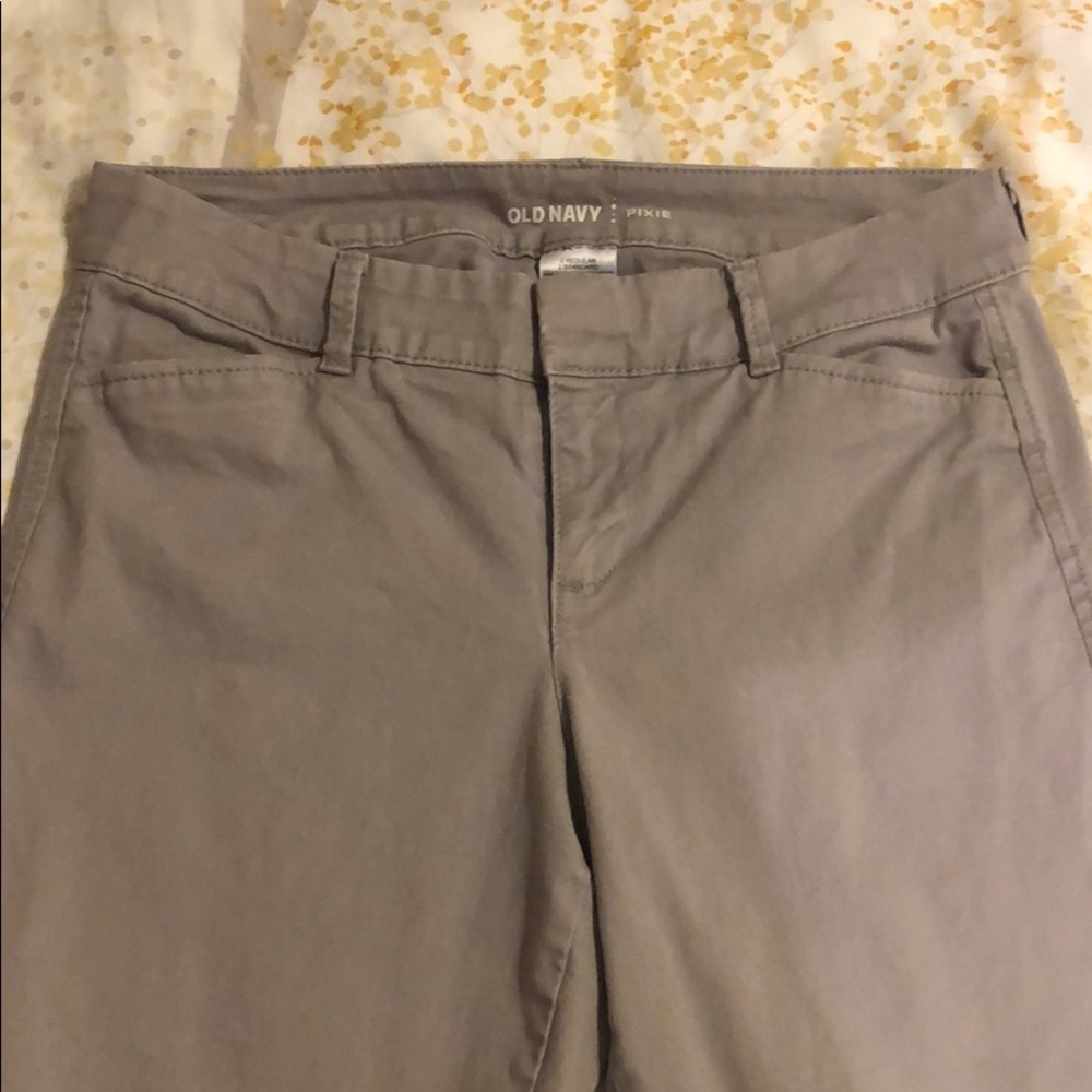 Old Navy Pixie Pants Light Gray
